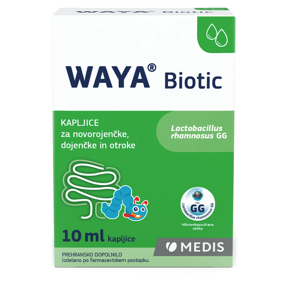 Waya Biotic, kapljice za novorojenčke, dojenčke in otroke (10 ml)